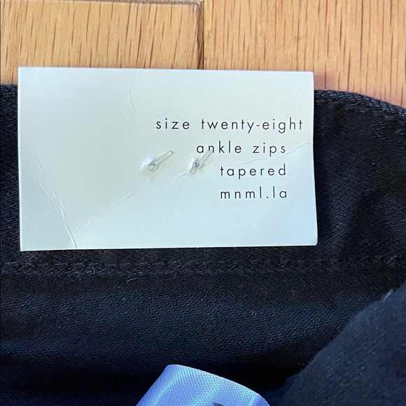 NWT - MNML M1 Stretch Zipper Denim [BLACK] - Picture 5 of 7